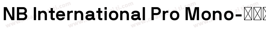 NB International Pro Mono字体转换